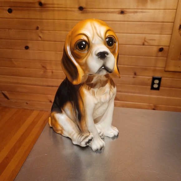 Vintage, Made in Japan, Beagle Ceramic Figure